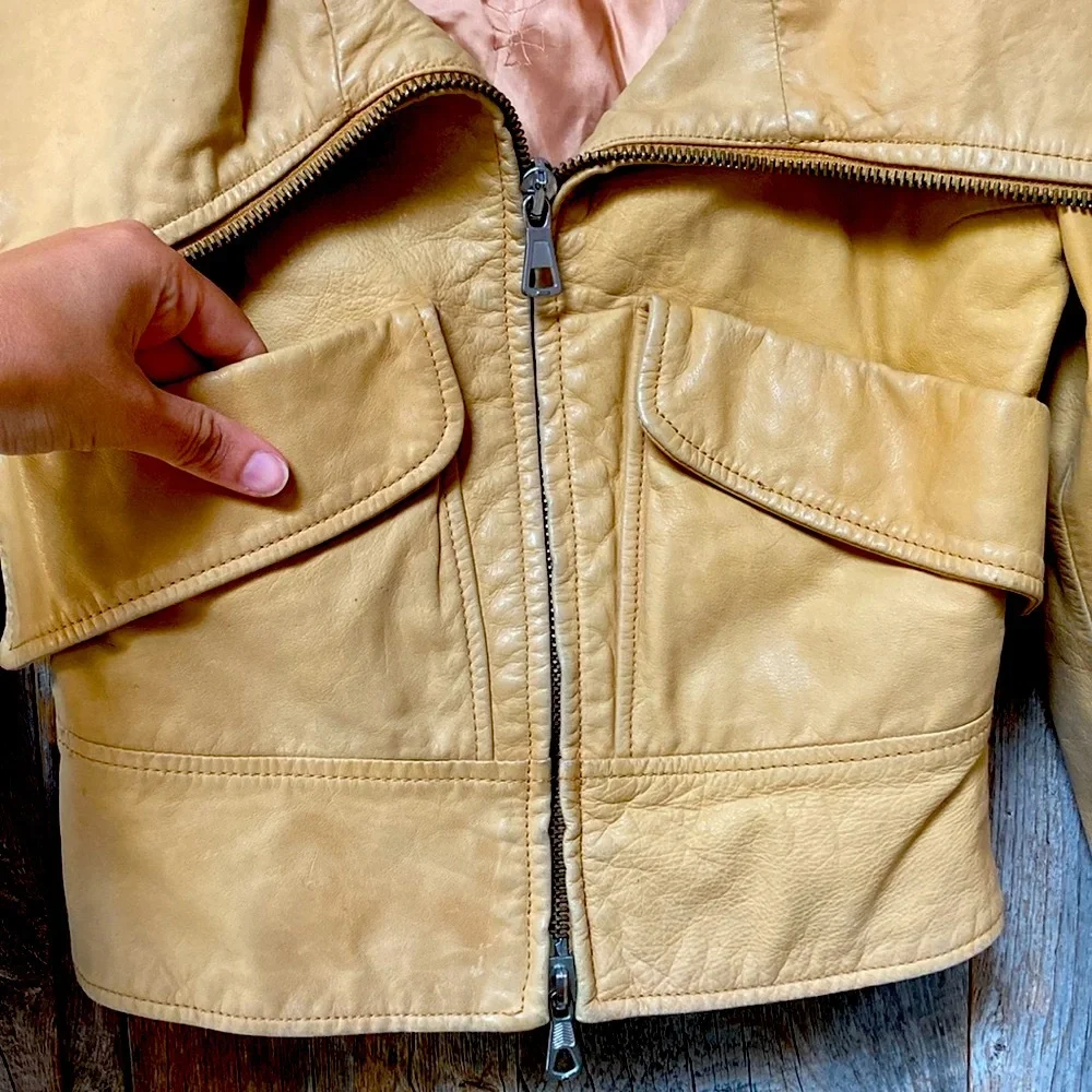 VIVIENNE WESTWOOD VINTAGE 2000’s RED LABEL LEATHER JACKET 😍 - Picture 5 of 15